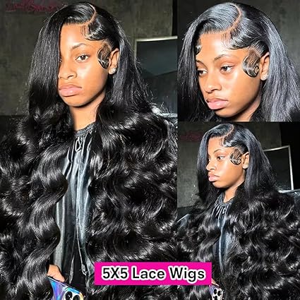 26 Inch 5x5 HD Lace Closure Wigs Human Hair Body Wave Lace Front Wigs Human Hair Pre Plucked 180% Density Glueless Wigs Human Hair Wig Closure Wig for Women