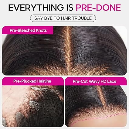 5x6 HD 12inch Loose Body Bob Wig Reddish Brown Short Body Wave Human Hair Wig Glueless Lace Front Wigs Pre Plucked with Baby Hair Bleached Knots